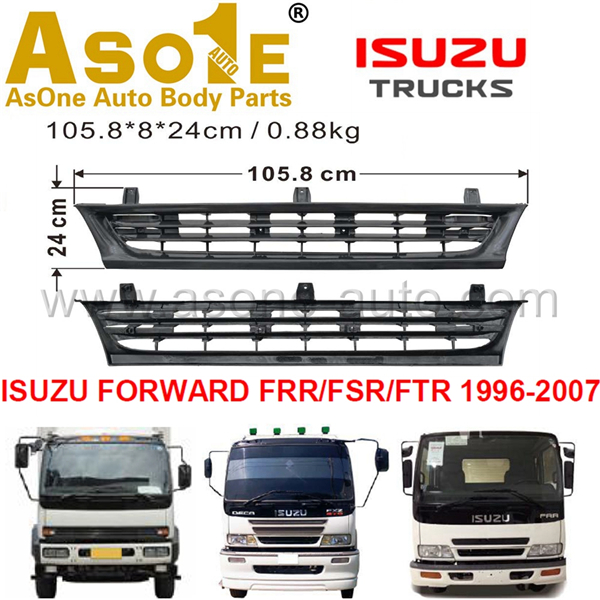 AO-IZ10-202 FRONT GRILLE FOR ISUZU FORWARD FRR FSR FTR 1996-2007