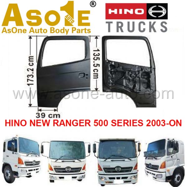 AO-HN03-102 DOOR SHELL FOR HINO NEW RANGER 500 SERIES 2003-ON